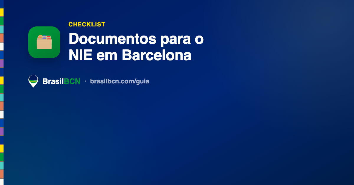 Documentos para o NIE em Barcelona: checklist completo